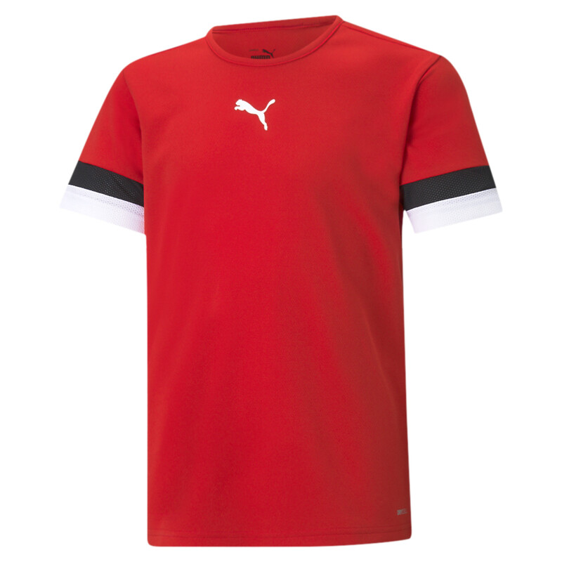 

PUMA teamRISE Youth Football Jersey, White/black/red
