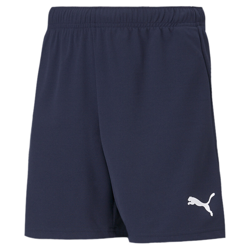 

PUMA teamRISE Youth Football Shorts, White/purple