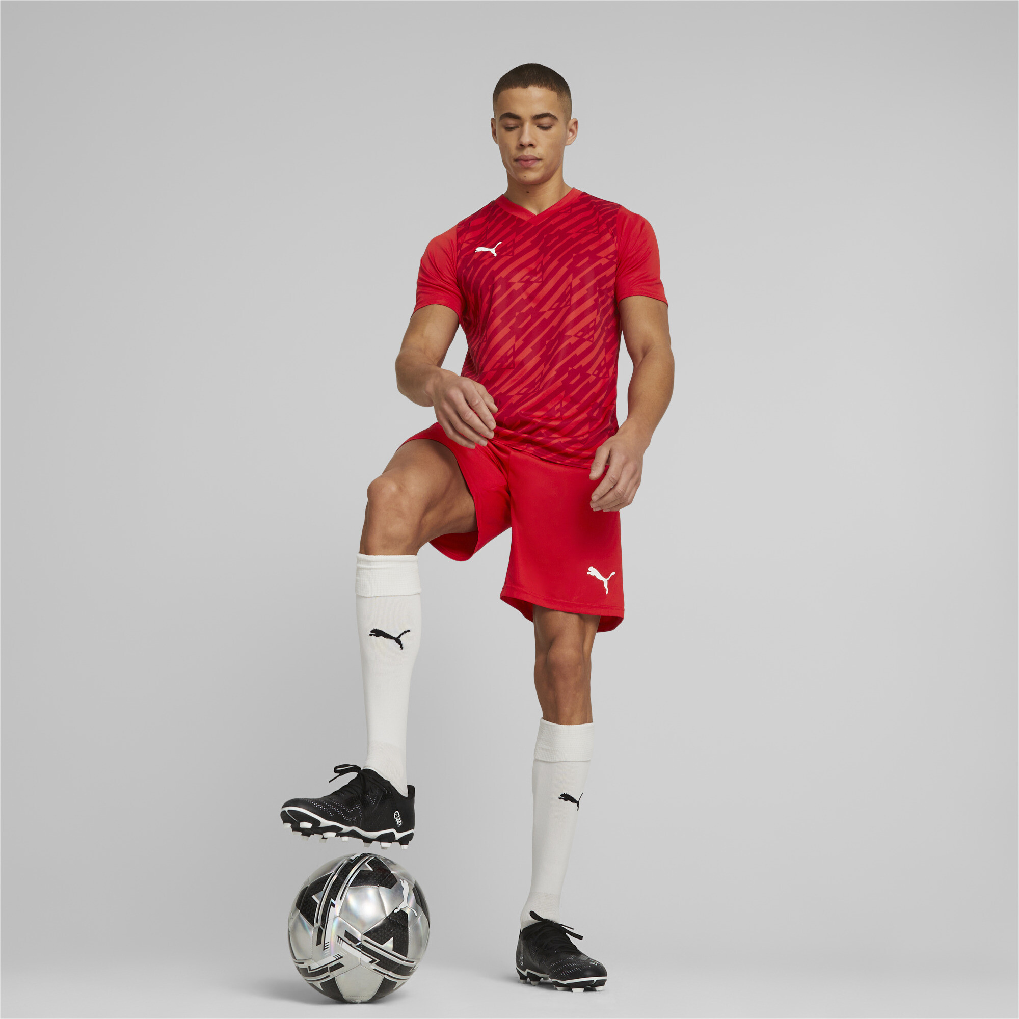 Men's Puma Team ULTIMATE Football Jersey, Red, Size XL, Sport