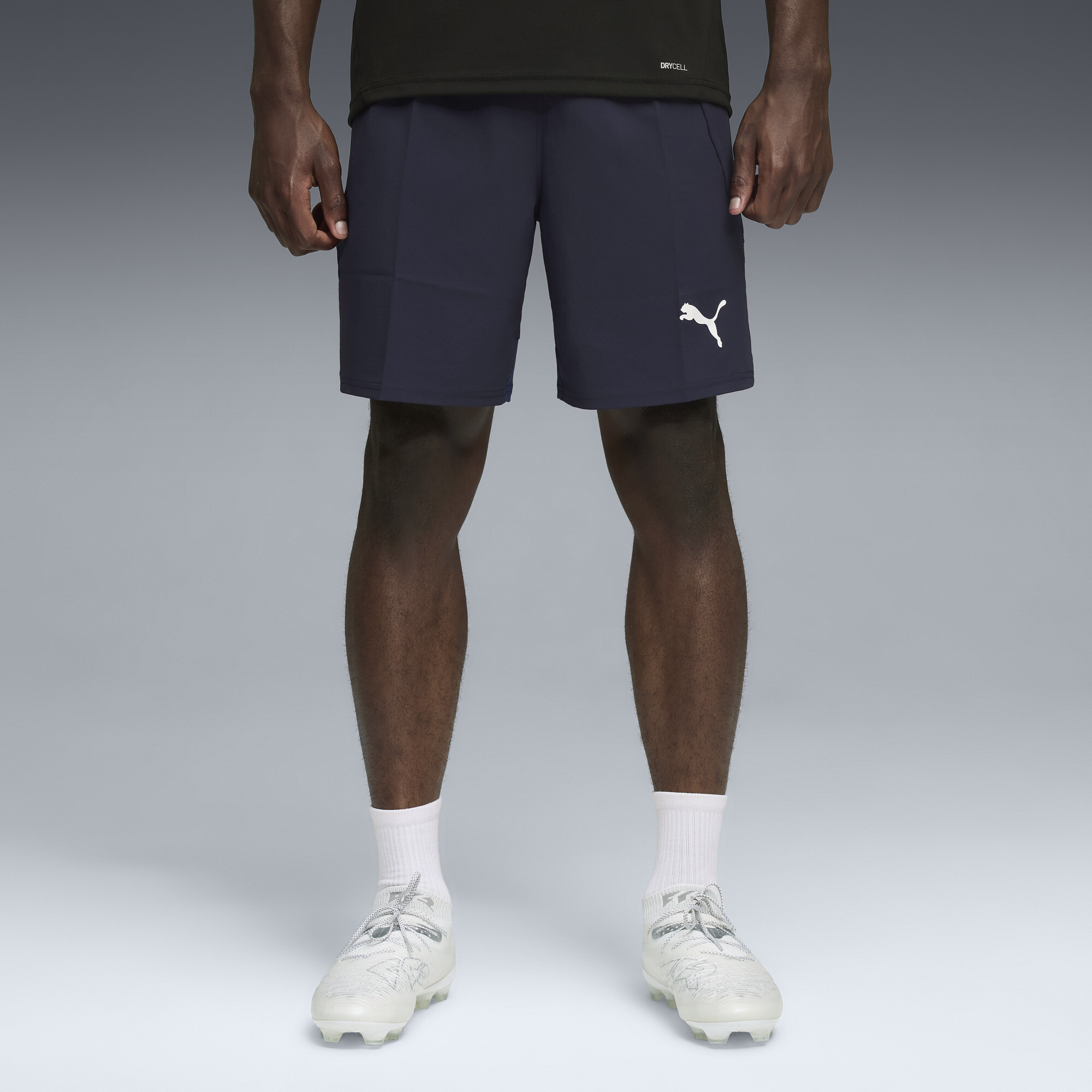 PUMA teamFINAL Men's Soccer Shorts in Blue, Size M