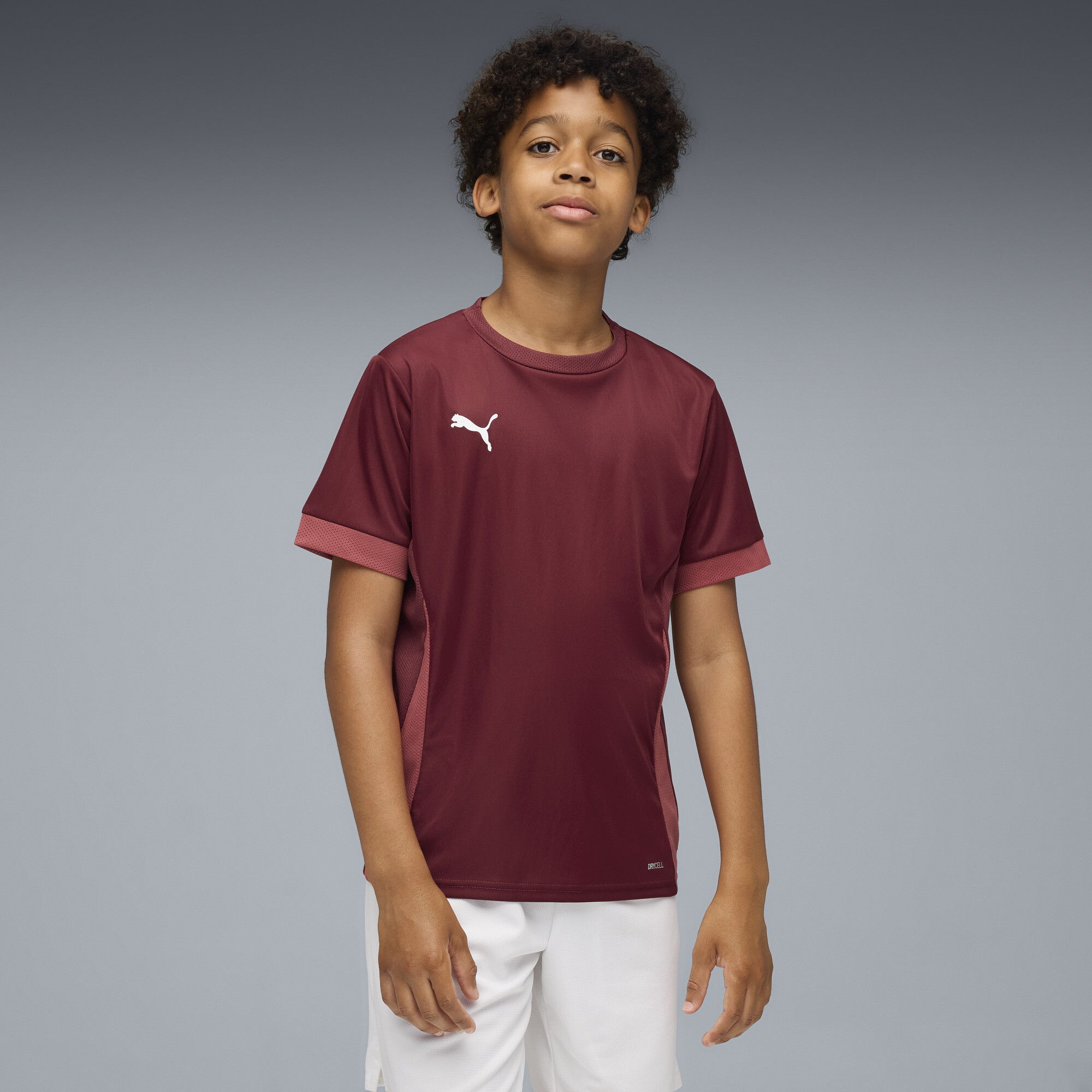 PUMA teamGOAL Big Kids' Soccer Jersey in Red, Size M