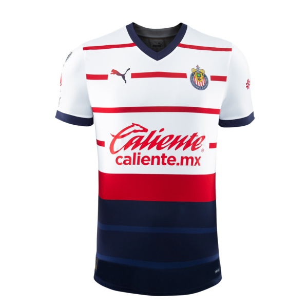 Jersey Chivas versión jugador visita 23-24 para hombre, PUMA White, large-MEX