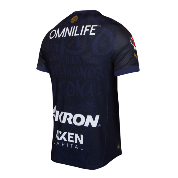 Camiseta de fútbol alternativa auténtica de Chivas 25 para hombre, PUMA Navy, large-MEX