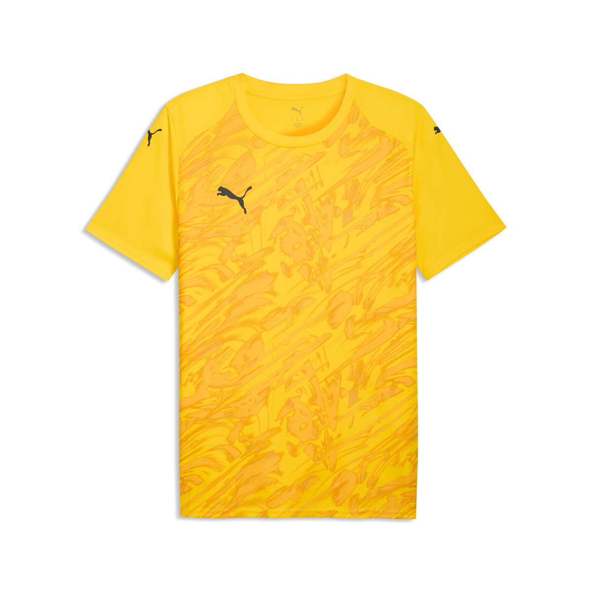 teamFINAL Slim Graphic Jersey Men in Faster Yellow/Black Sizzle by PUMA, Small