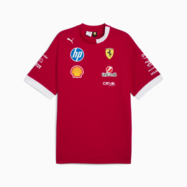 Playera Scuderia Ferrari HP 2025 Drivers para hombre, Dark Cherry, large-MEX