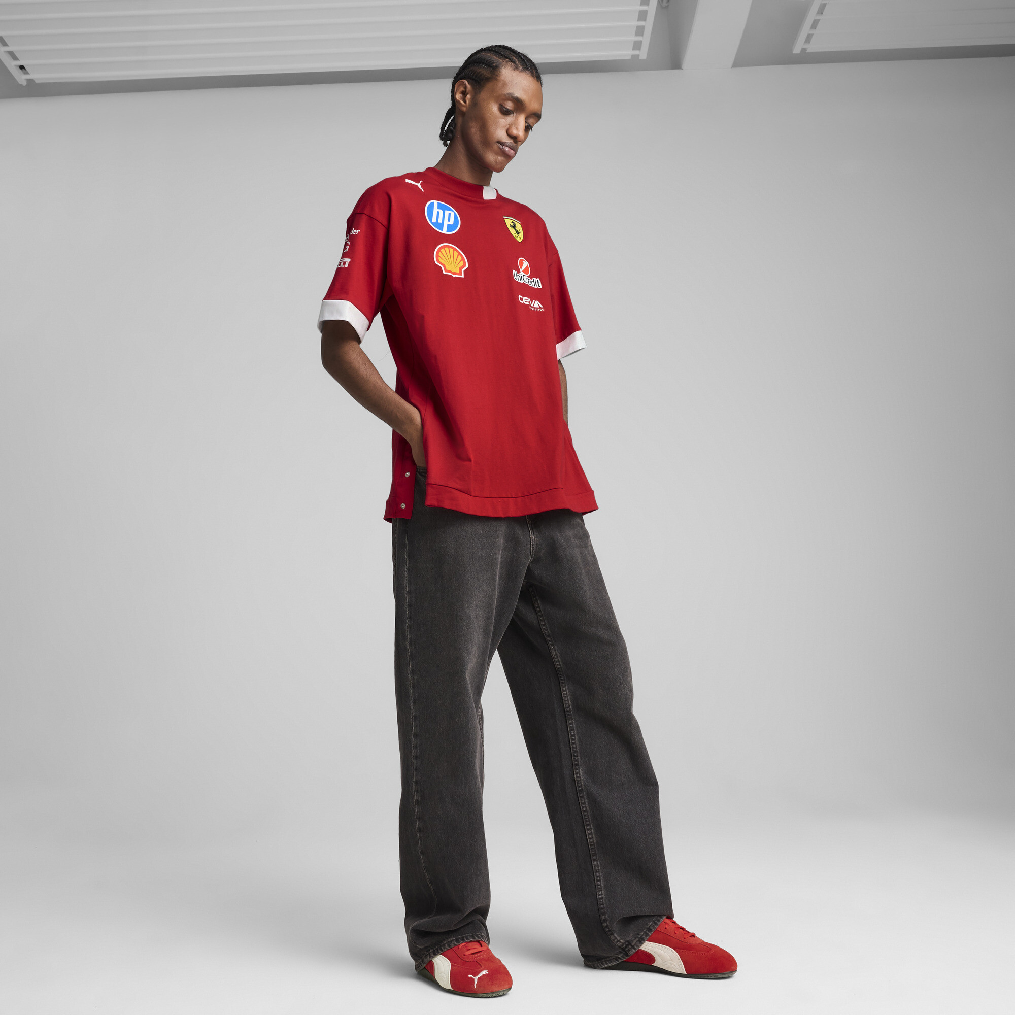 PUMA Scuderia Ferrari 2025 Drivers T-shirt voor Heren, Maat 3XL thumbnail 4