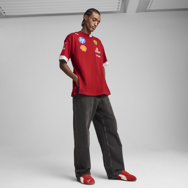 Playera Scuderia Ferrari HP 2025 Drivers para hombre, Dark Cherry, large-MEX