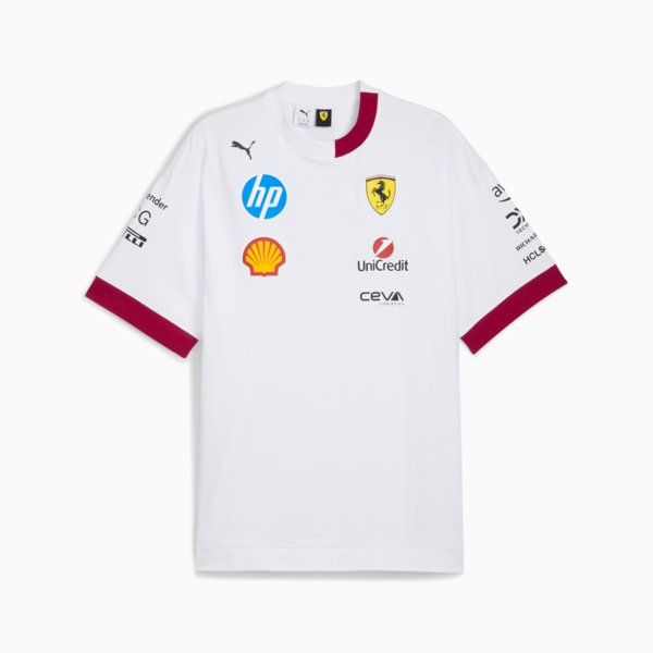 Playera Scuderia Ferrari HP 2025 Drivers para hombre, PUMA White, large-MEX