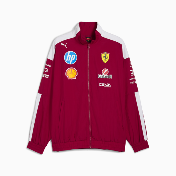 Chamarra oversized Scuderia Ferrari 2025 Drivers T7 Hombre, Dark Cherry, large-MEX