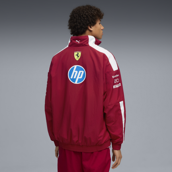 Chamarra oversized Scuderia Ferrari 2025 Drivers T7 Hombre, Dark Cherry, large-MEX