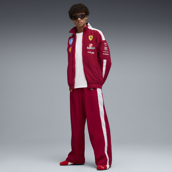 Chamarra oversized Scuderia Ferrari 2025 Drivers T7 Hombre, Dark Cherry, large-MEX