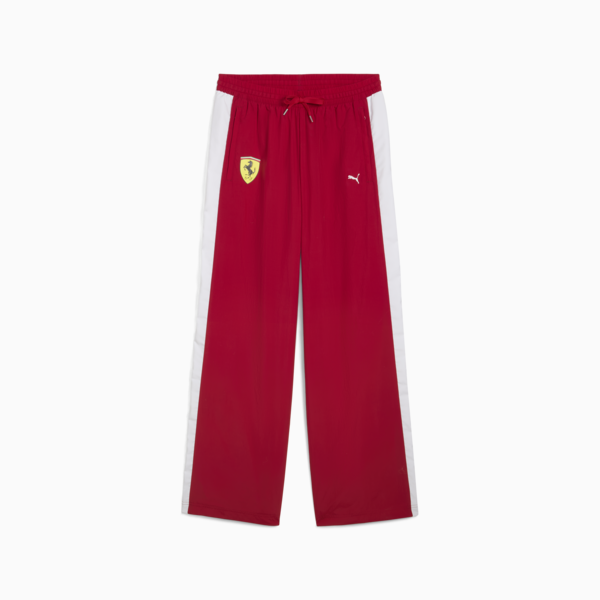 Scuderia Ferrari 2025 Drivers T7 Oversized Pants Men, Dark Cherry, large-ZAF