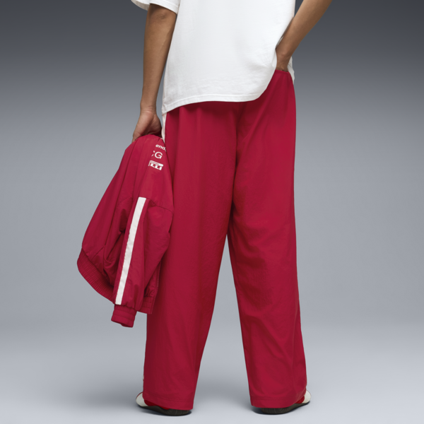 Scuderia Ferrari 2025 Drivers T7 Oversized Pants Men, Dark Cherry, large-ZAF