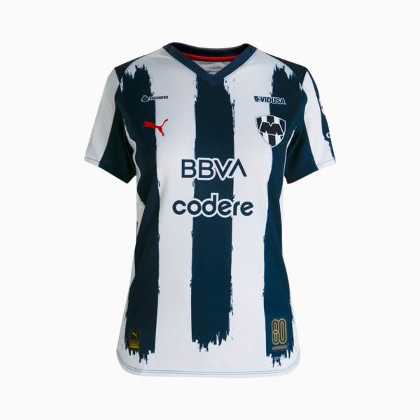 Jersey Monterrey Home Replica 25-26 para mujer, PUMA Navy, large-MEX