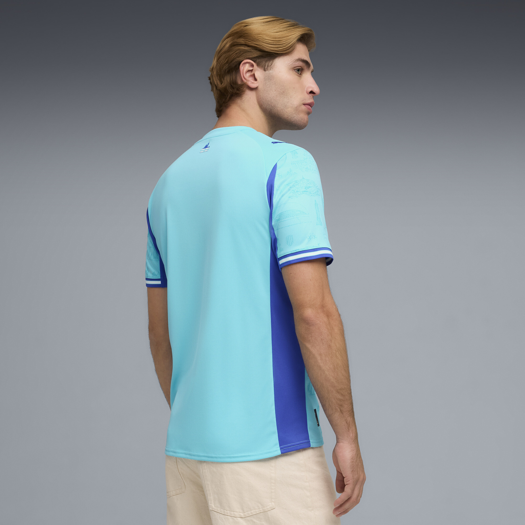 PUMA Olympique de Marseille Special Edition voetbalshirt voor Heren, Blauw, Maat XXL thumbnail 3