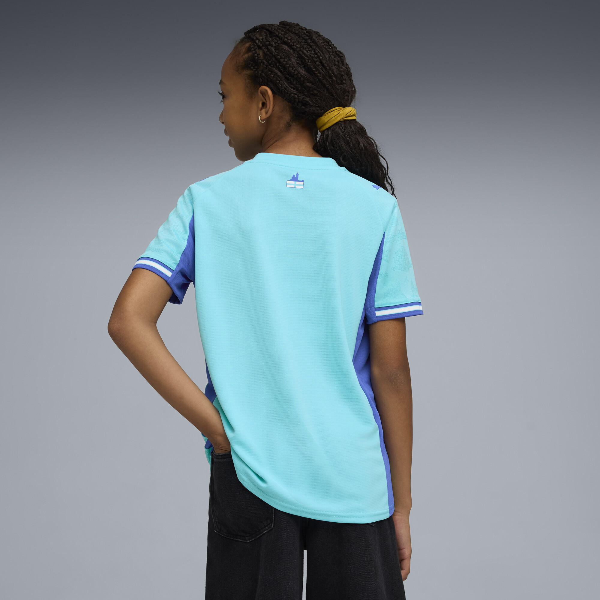 PUMA Olympique de Marseille Special Edition voetbalshirt, Blauw, Maat 5-6Y thumbnail 2