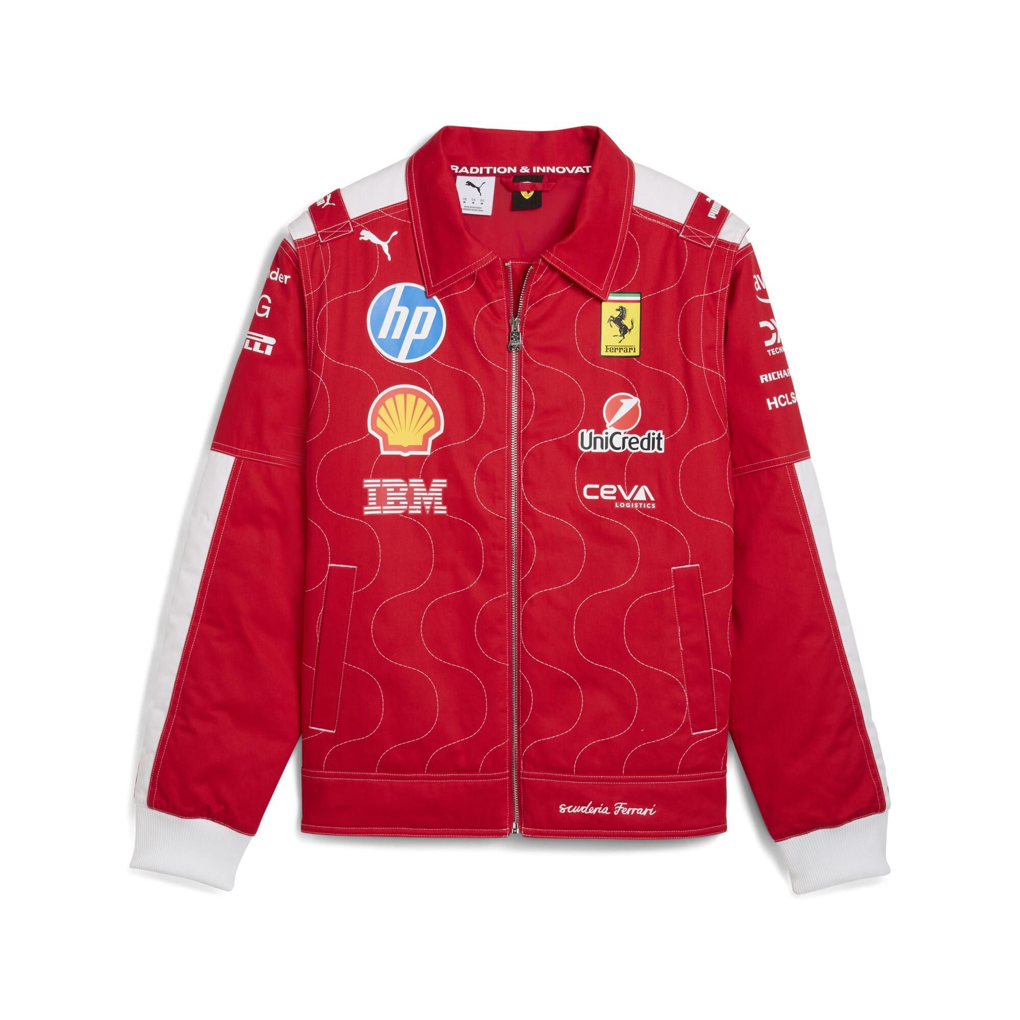 PUMA Scuderia Ferrari HP Team Monza racejack voor Heren, Rood, Maat M thumbnail 6