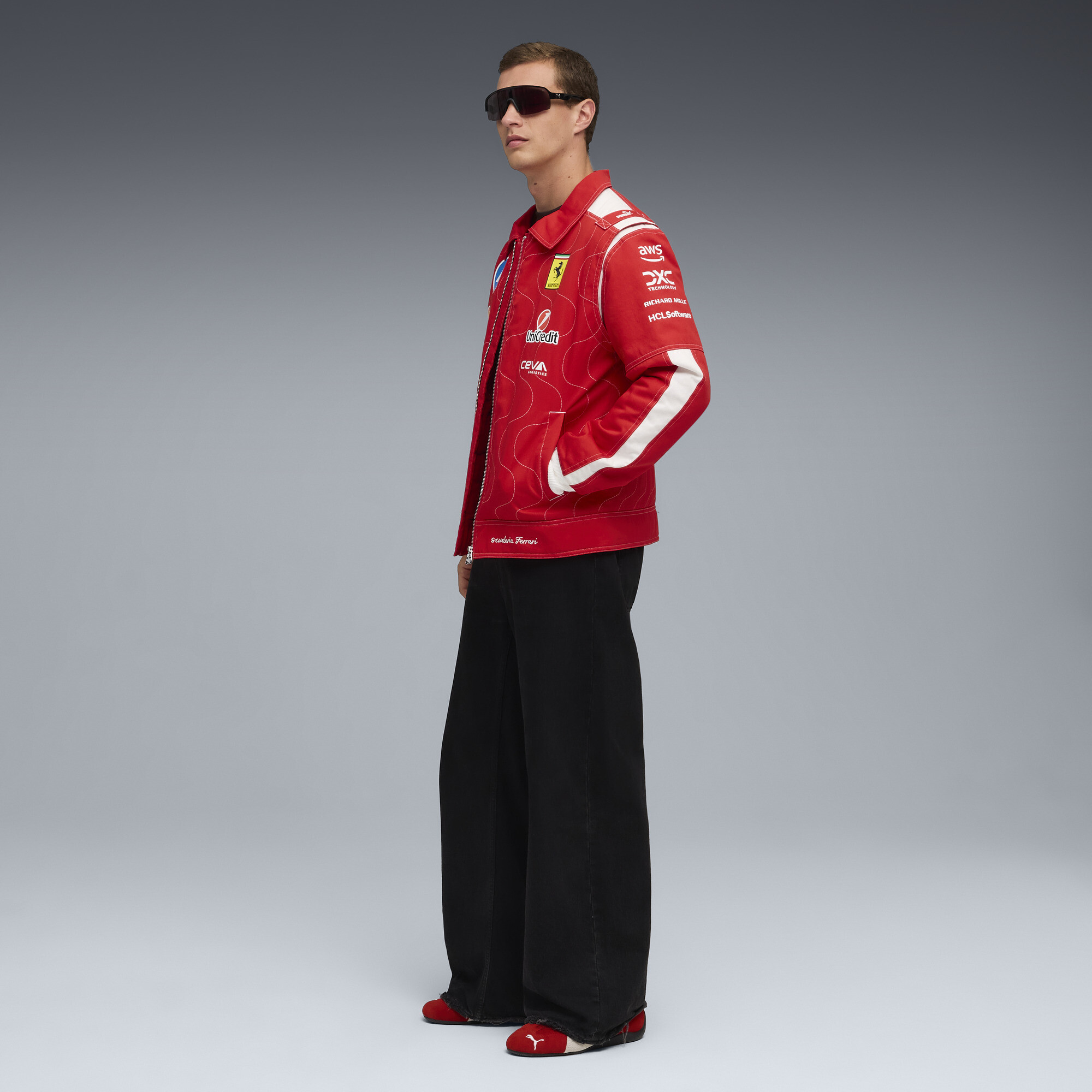 PUMA Scuderia Ferrari HP Team Monza racejack voor Heren, Rood, Maat M thumbnail 9