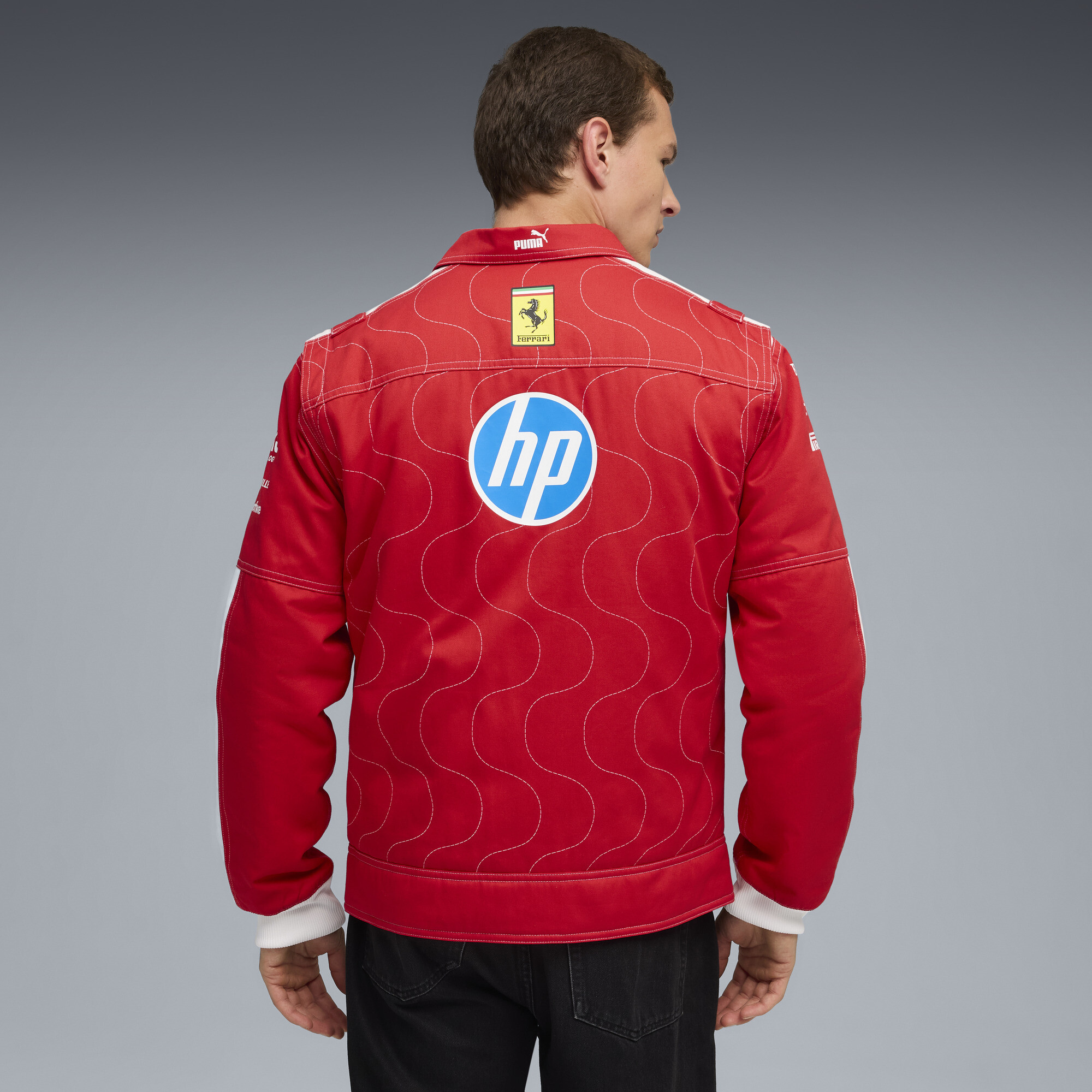 PUMA Scuderia Ferrari HP Team Monza racejack voor Heren, Rood, Maat M thumbnail 8