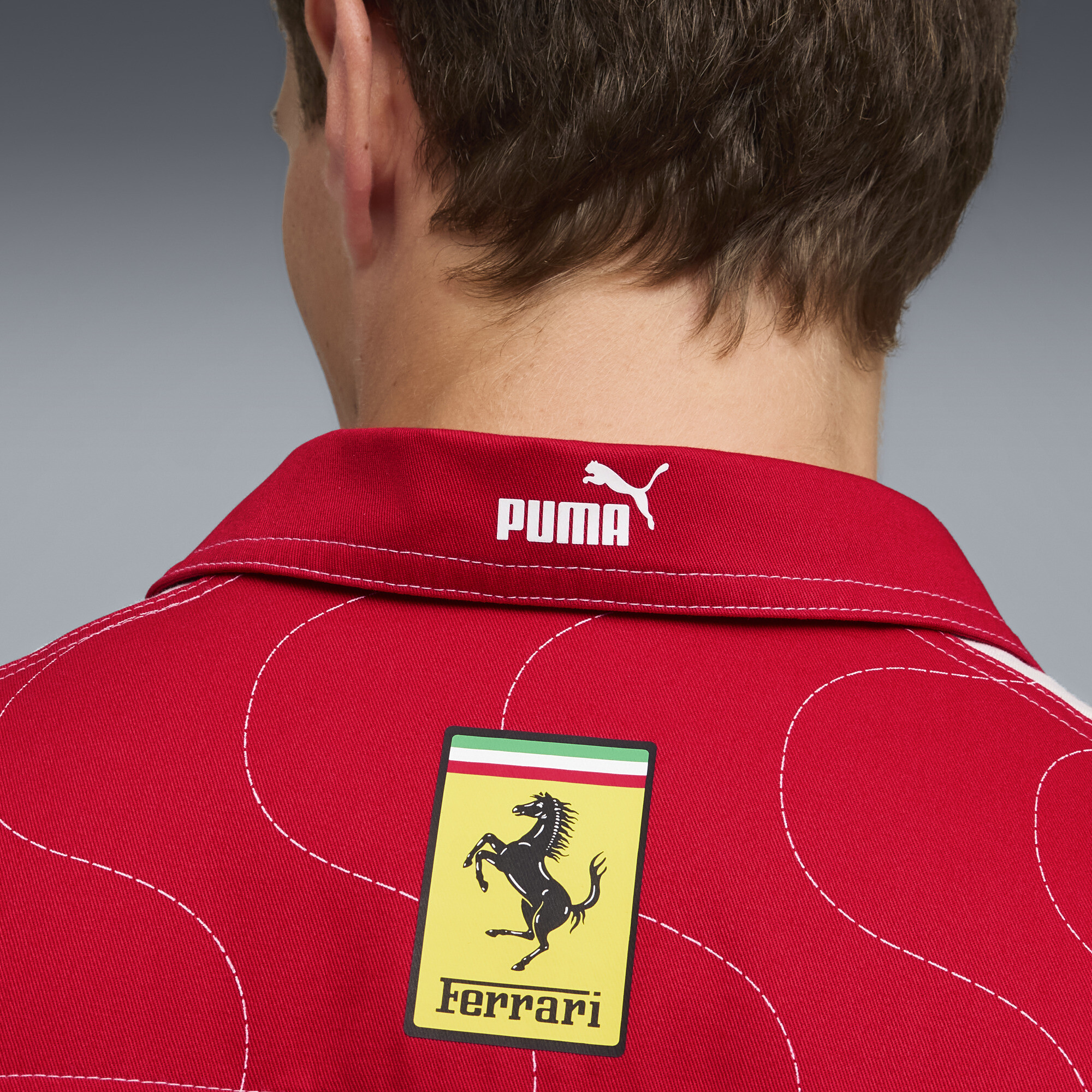 PUMA Scuderia Ferrari HP Team Monza racejack voor Heren, Rood, Maat M thumbnail 7