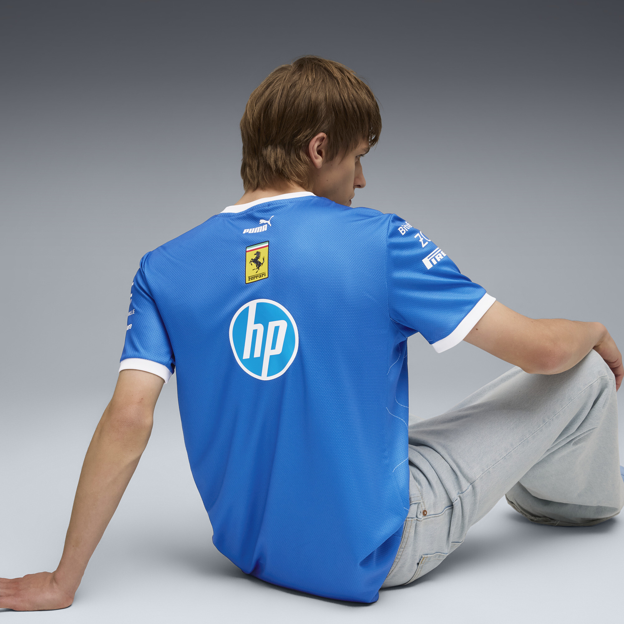 PUMA Scuderia Ferrari HP Team Monza T-shirt voor Heren, Blauw, Maat XS thumbnail 3