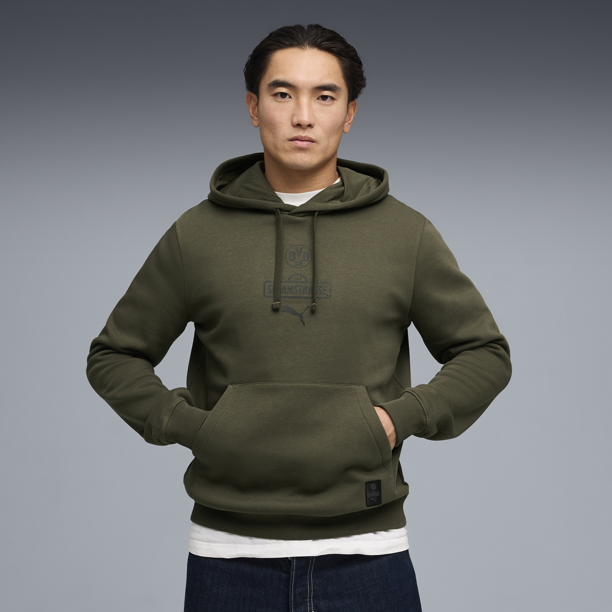 PUMA Borussia Dortmund x Sesamstraat hoodie voor Heren, Geel, Maat XL thumbnail 5