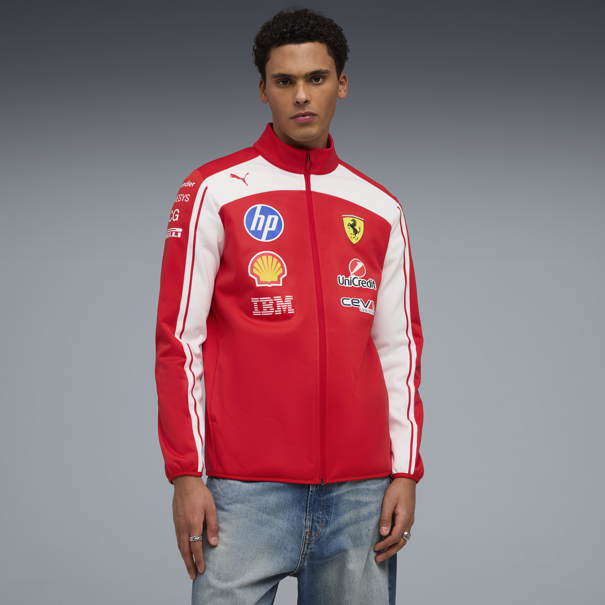 PUMA Scuderia Ferrari HP Softshelljacke Unisex, Kleidung, Rot, XXL