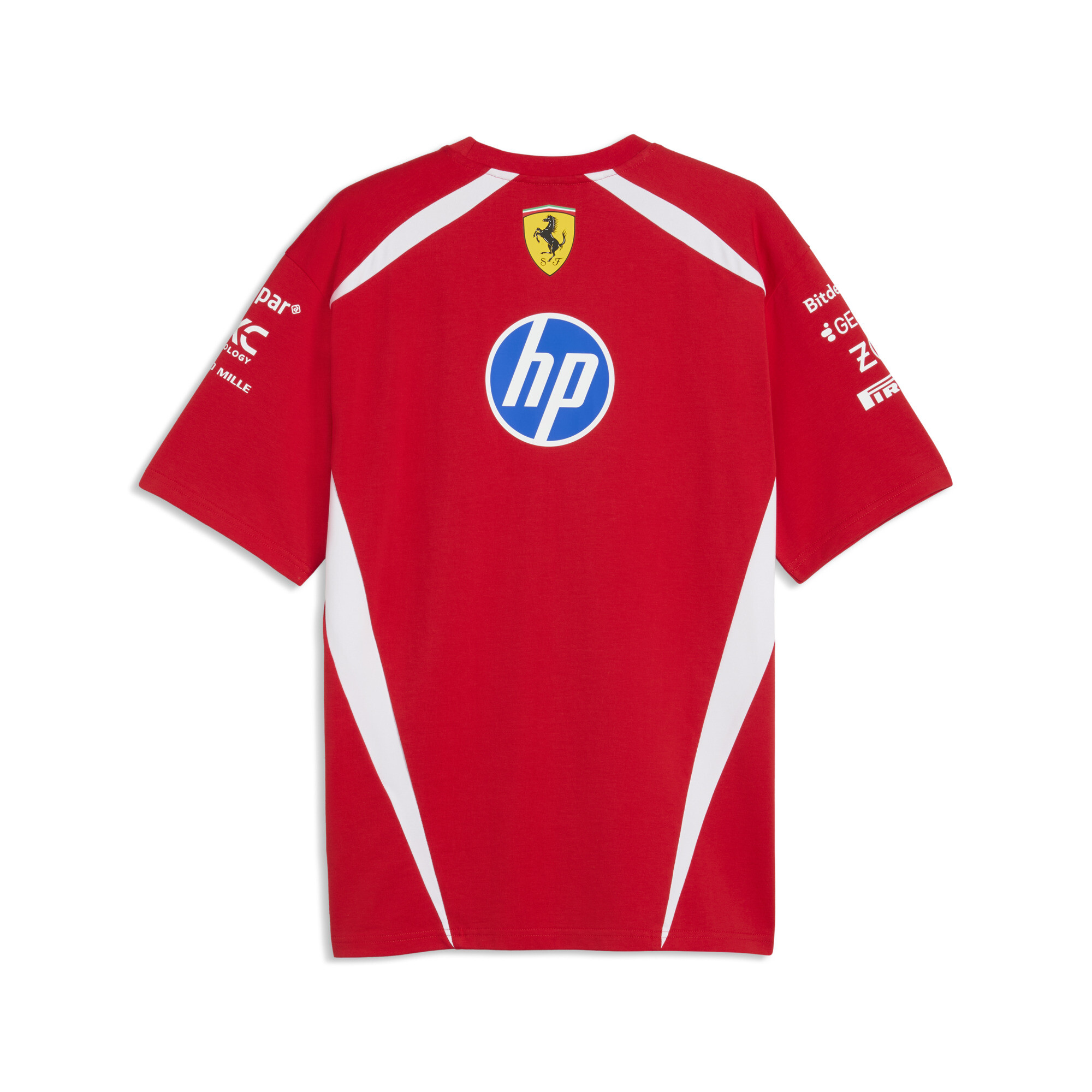 PUMA Scuderia Ferrari HP Replica Drivers uniseks T-shirt, Rood, Maat L thumbnail 2