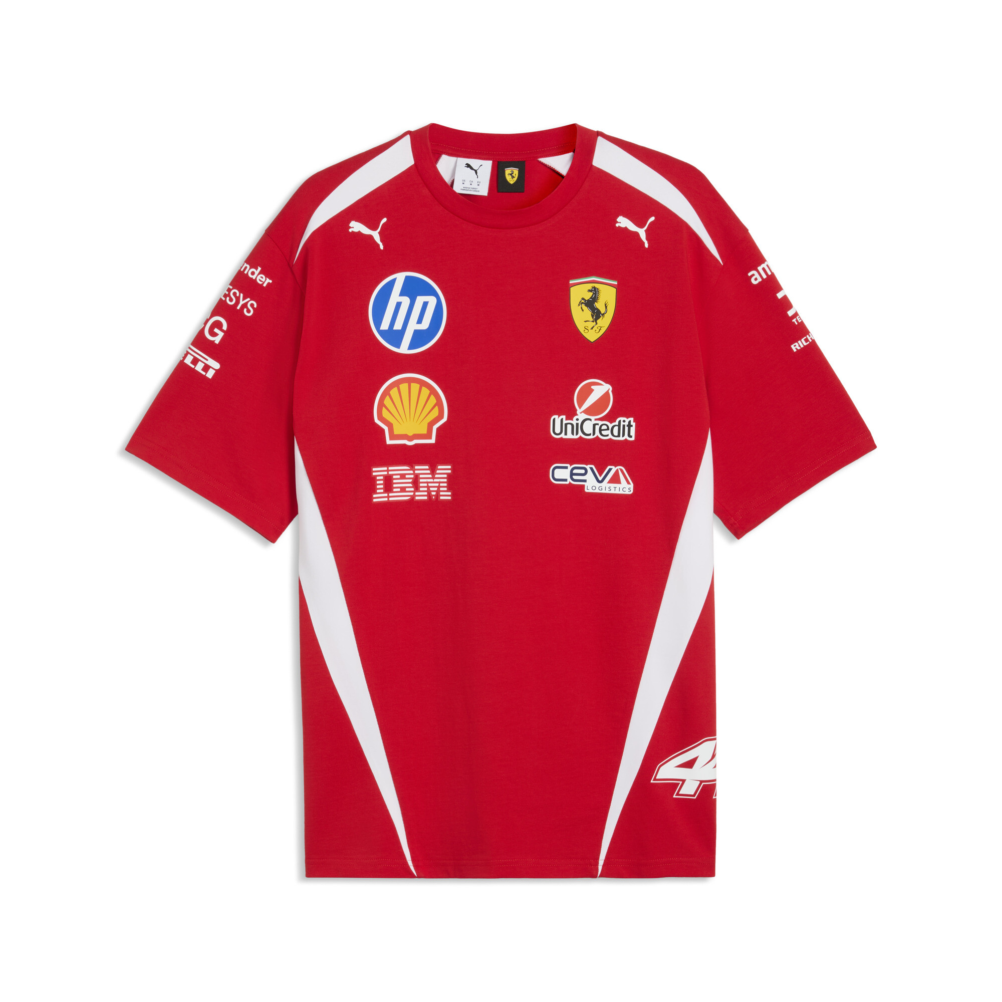 PUMA Scuderia Ferrari HP Replica Drivers uniseks T-shirt, Rood, Maat 3XL
