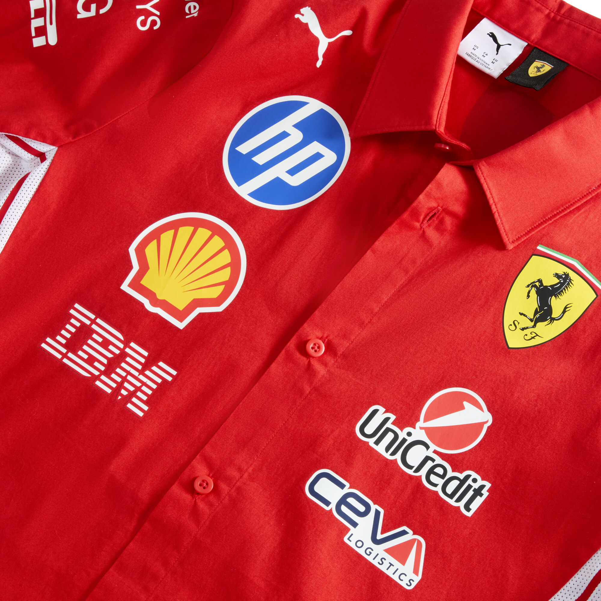 PUMA Scuderia Ferrari HP shirt uniseks, Rood, Maat M thumbnail 3
