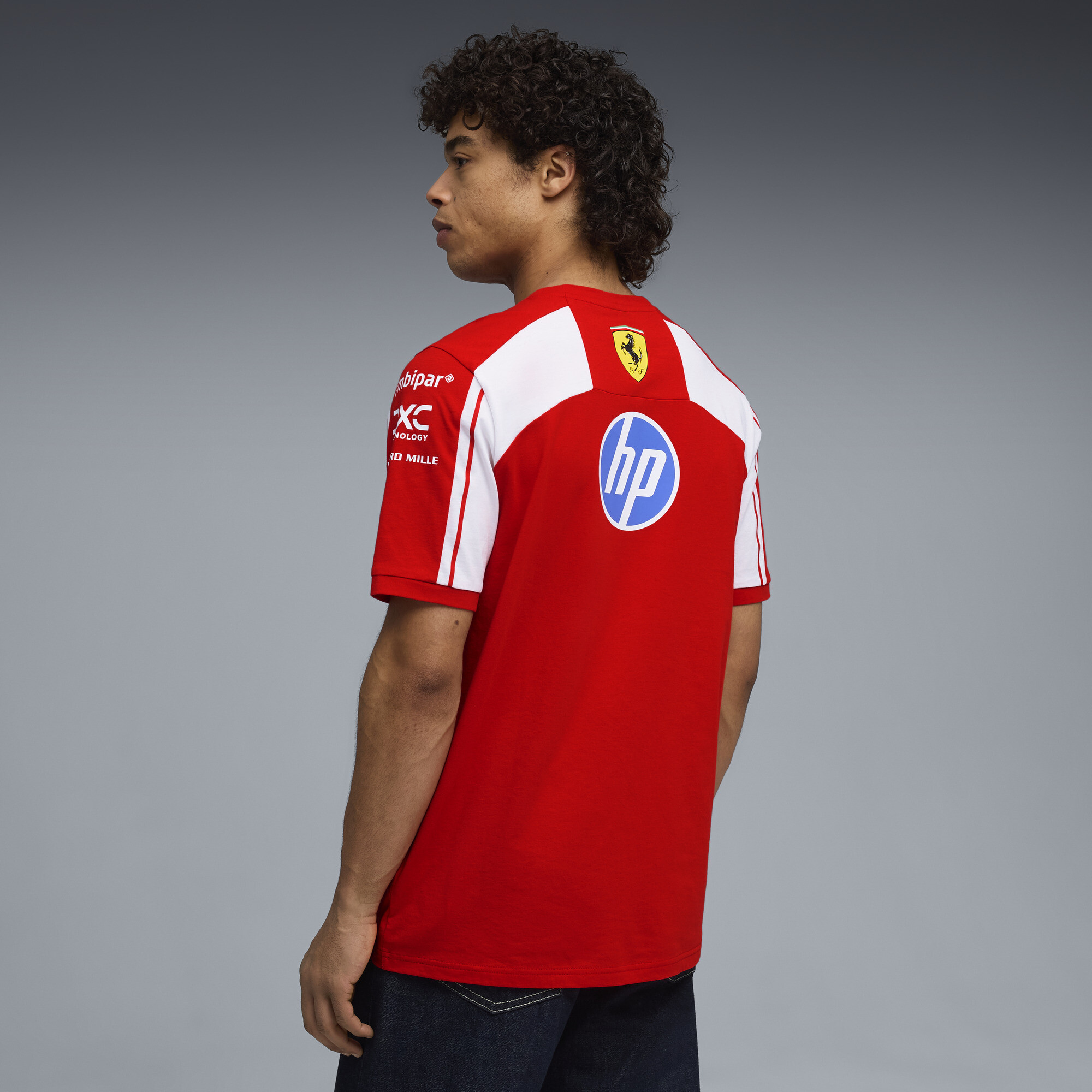 PUMA Scuderia Ferrari HP Replica uniseks T-shirt, Rood, Maat XL thumbnail 3