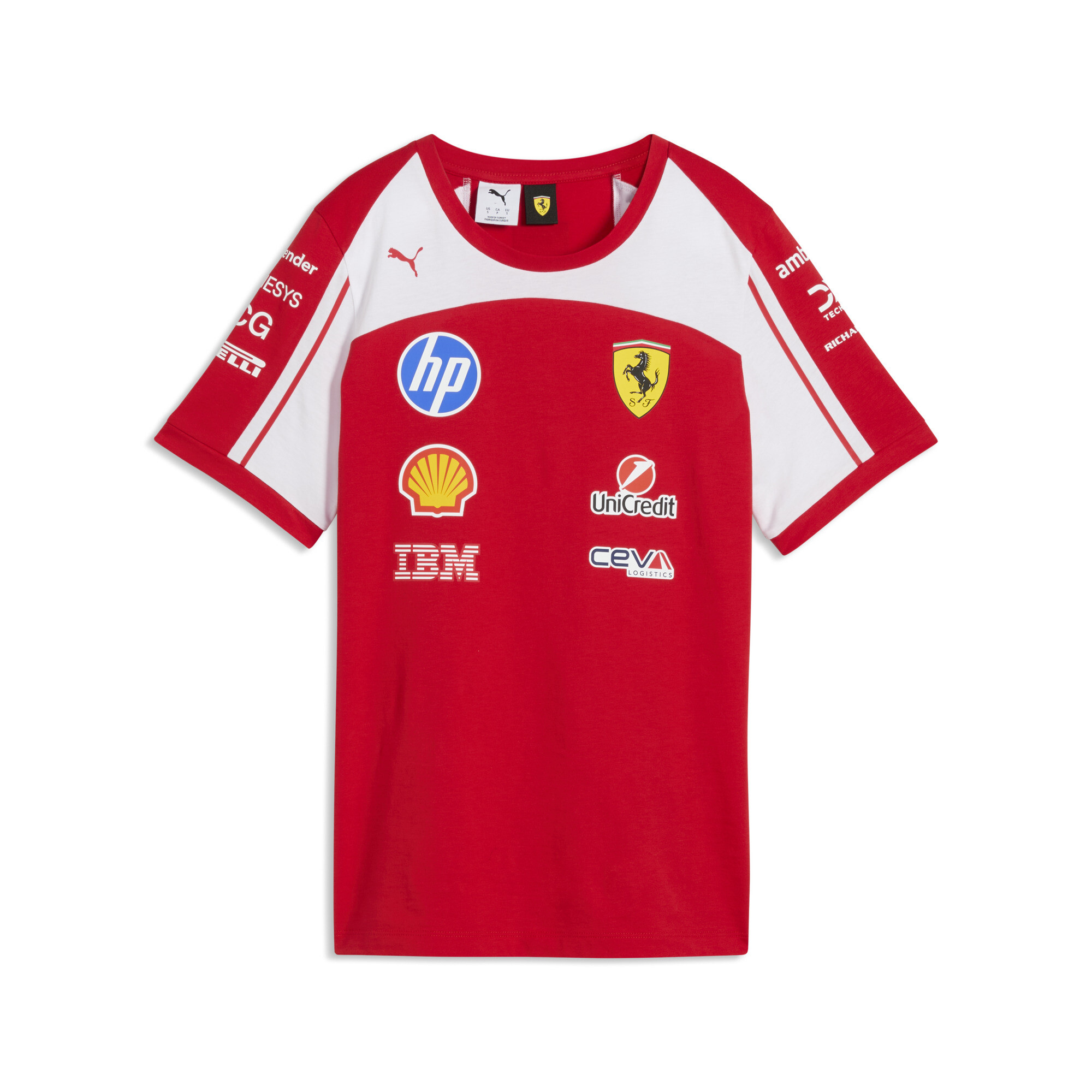 PUMA Scuderia Ferrari HP Replica T-shirt voor Dames, Rood, Maat XS thumbnail 5