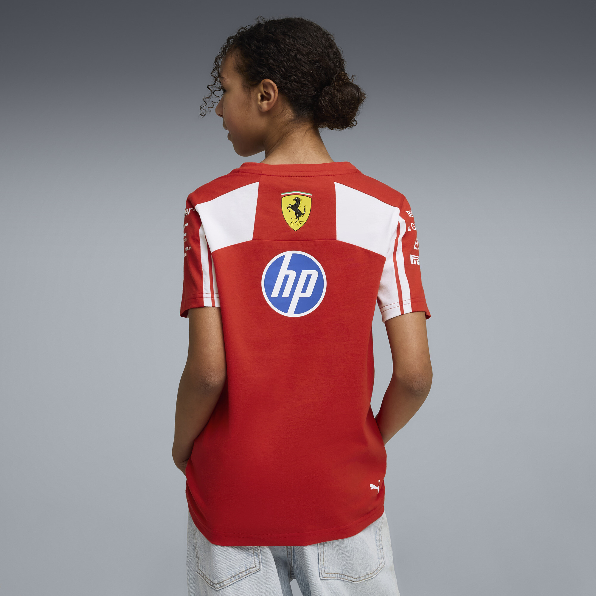 PUMA Scuderia Ferrari HP Replica T-shirt, Rood, Maat 11-12Y thumbnail 3