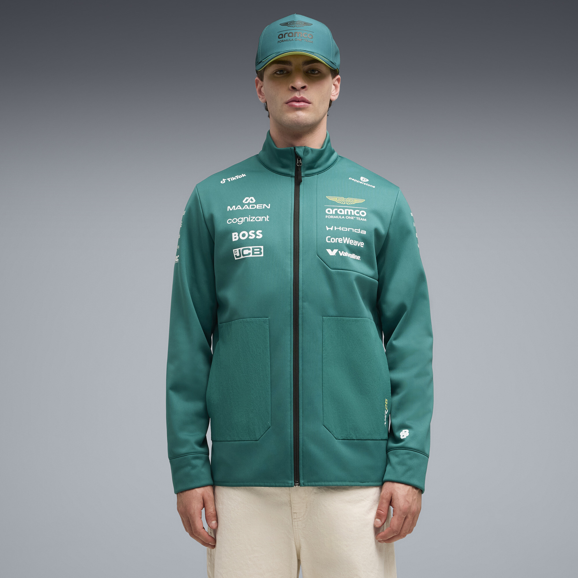 PUMA x ASTON MARTIN ARAMCO F1® TEAM Replica jas, Groen, Maat M