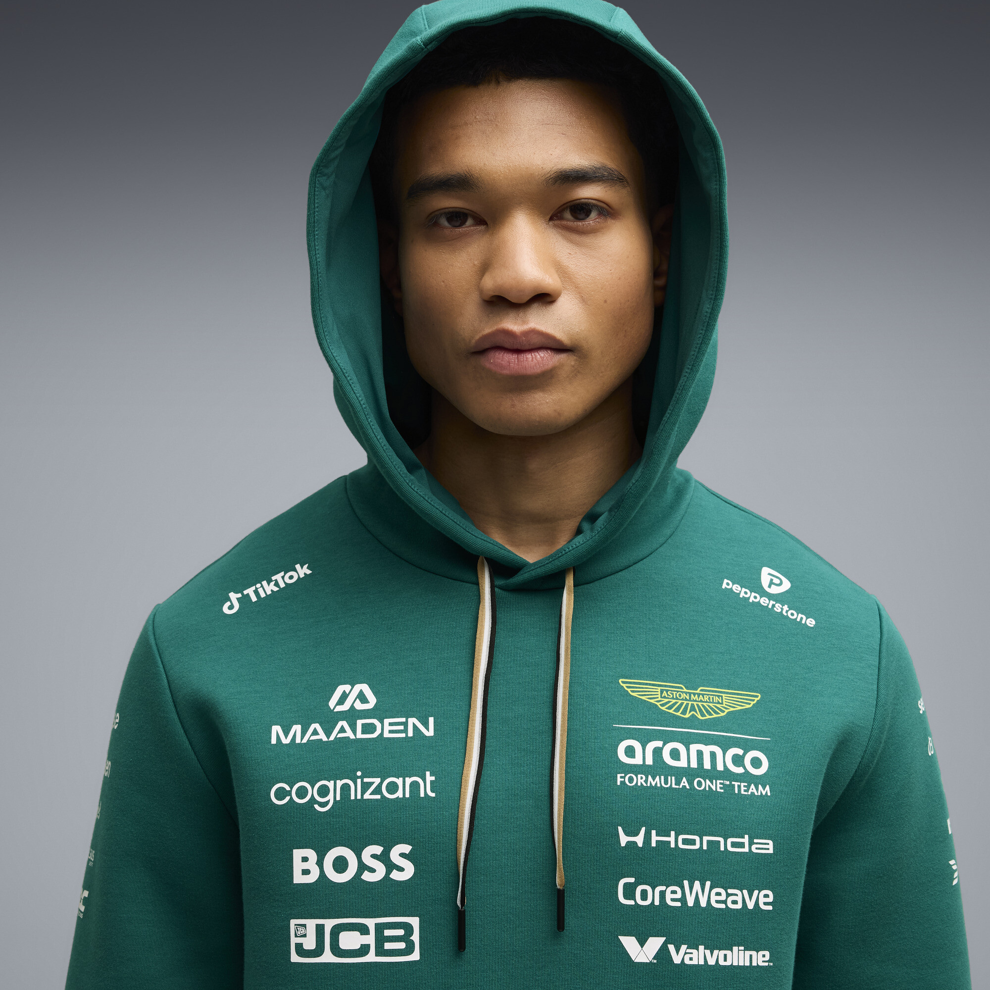 PUMA x ASTON MARTIN ARAMCO F1® TEAM Replica hoodie, Groen, Maat L thumbnail 5