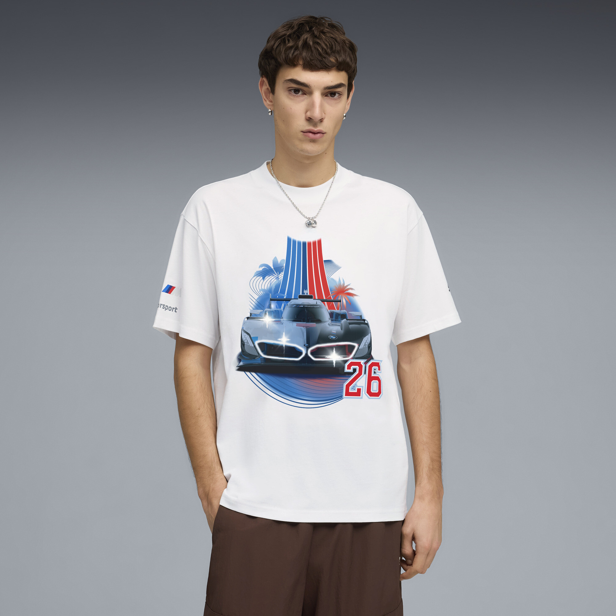 PUMA BMW M Motorsport Replica Special Graphic Crew Neck Short Sleeve T-Shirt