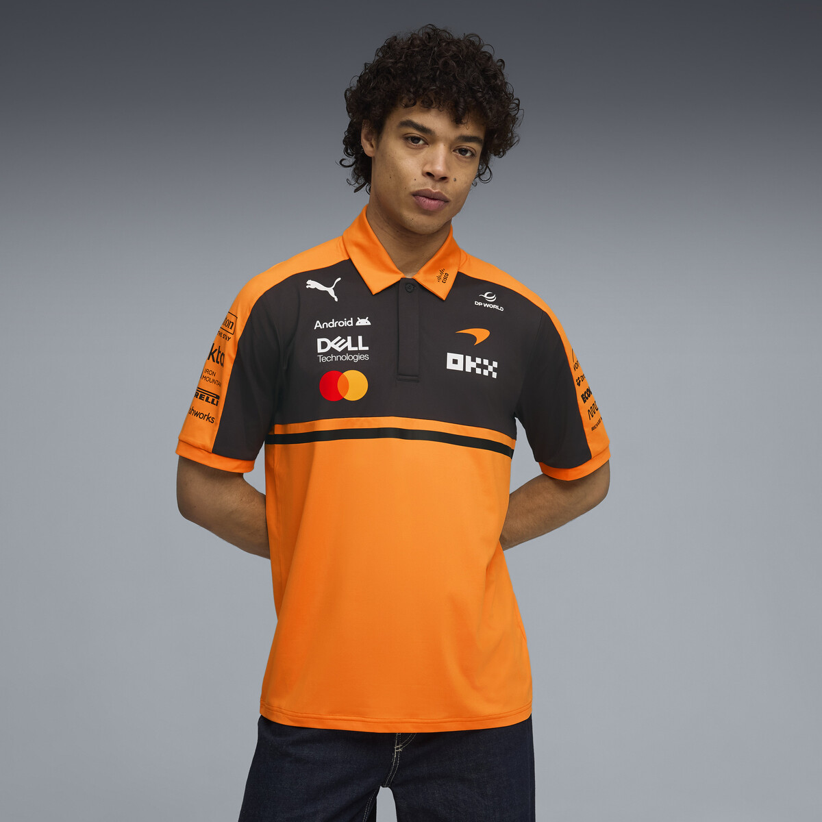 McLAREN MASTERCARD F1 TEAM Replica Polo Men in Papaya by PUMA, Small