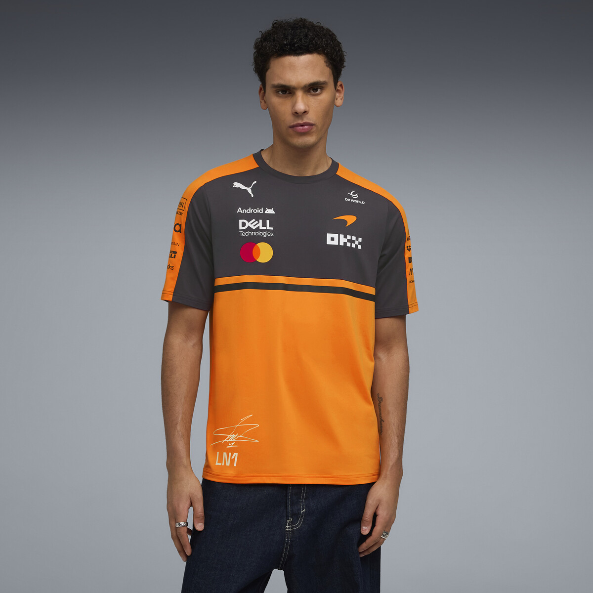 McLAREN MASTERCARD F1 TEAM Replica Norris T-Shirt Men in Papaya by PUMA, XL