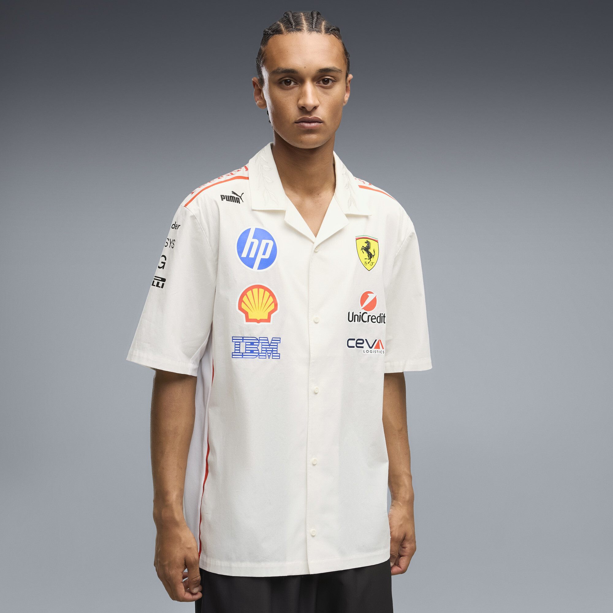 PUMA Scuderia Ferrari Replica Monza Shirt in White, Size S