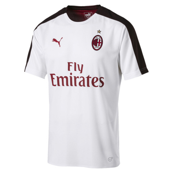 AC Milan Men's Stadium Jersey, Puma White-Puma Black, large
