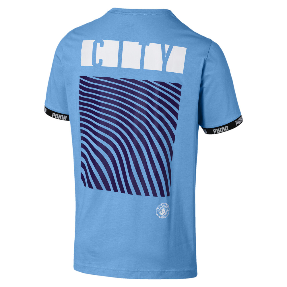 

PUMA - male - Футболка MCFC FtblCulture Tee – Team Light Blue –, Синий