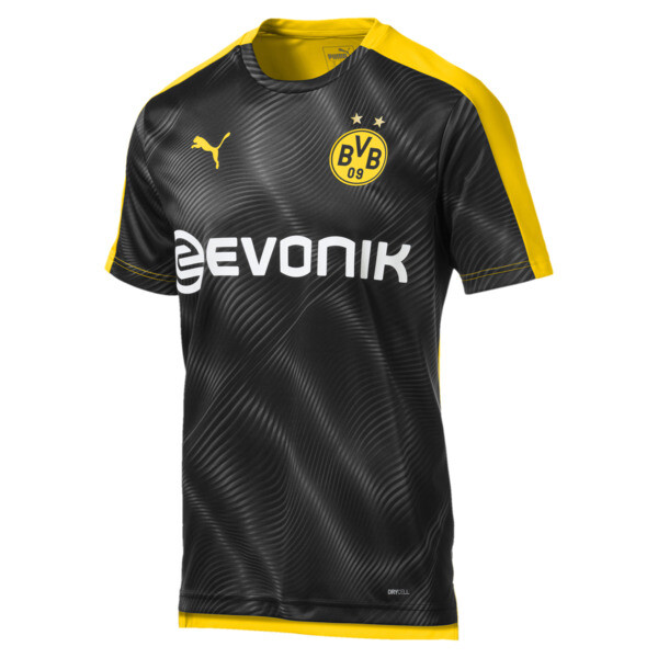 BVB Men's League Stadium Jersey, Cyber Yellow-Puma Black, large