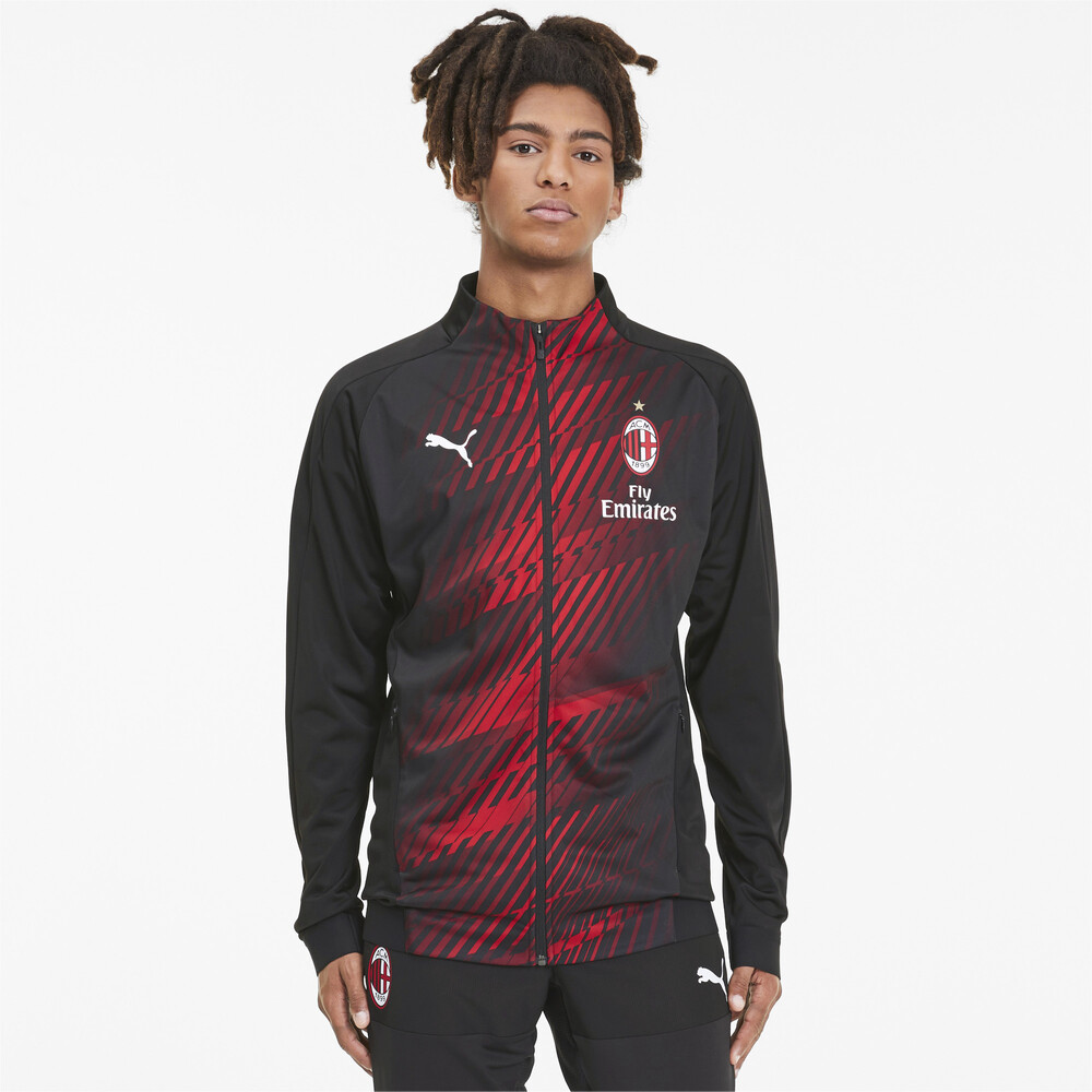 Ac Milan Men S Stadium Jacket Black Puma Puma South Africa Official Shopping Site