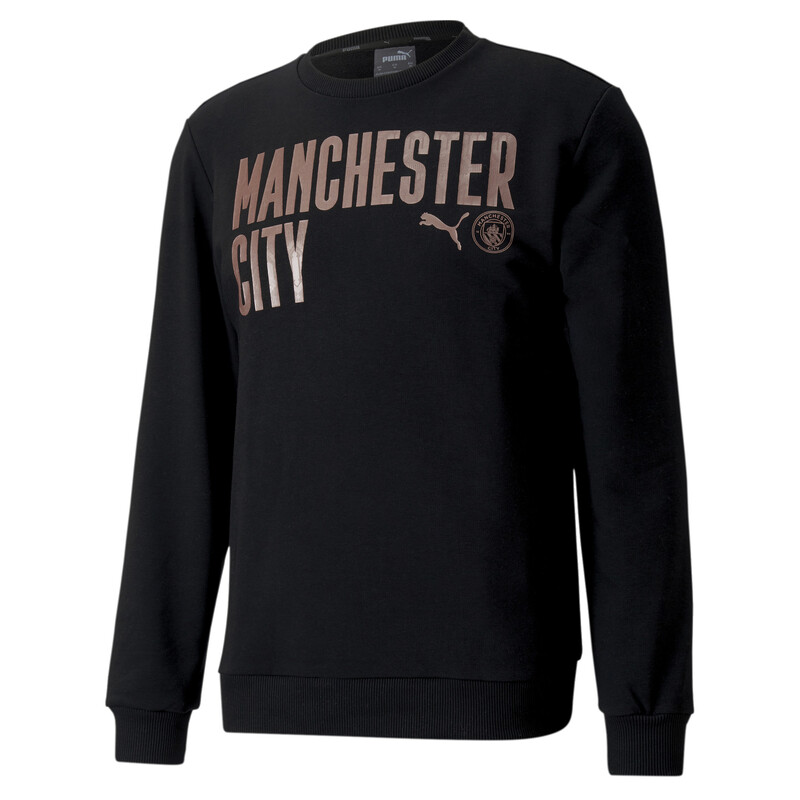 

Men's PUMA Manchester City ftblCORE Wording Football Sweater, Black