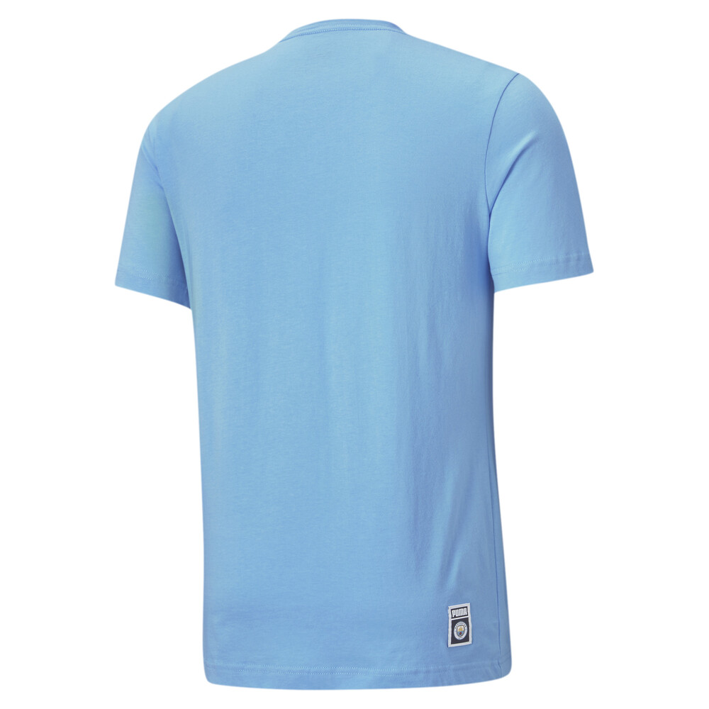 

PUMA - male - Футболка MCFC ftblCore Wording Tee – Team Light Blue-Puma White –, Синий