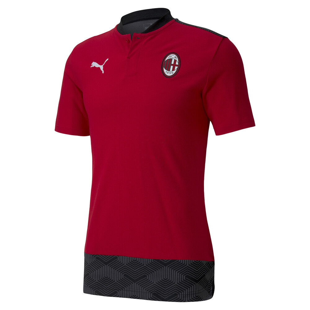 AC Milan Casuals Men's Football Polo Shirt | Red | Puma ...