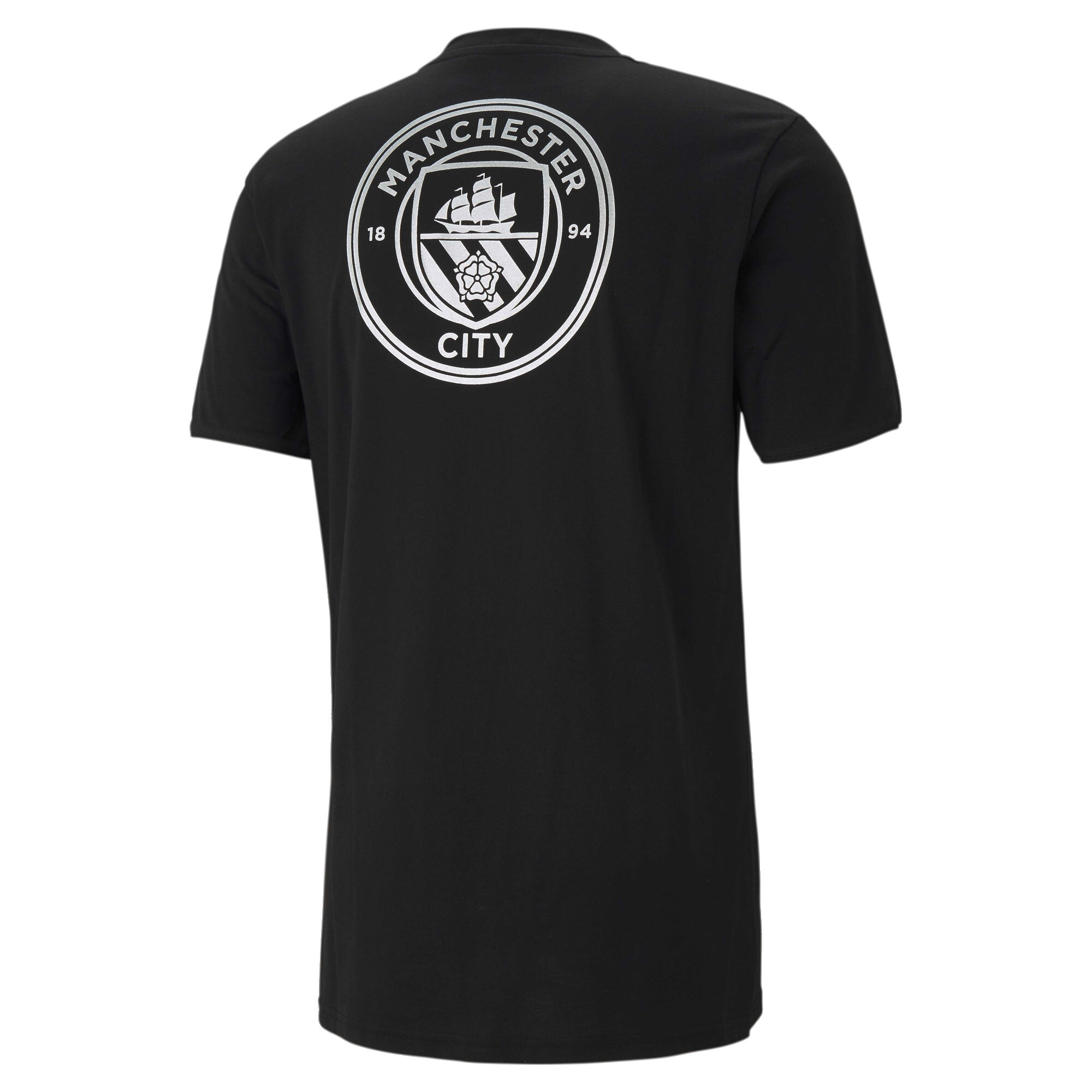 Men's PUMA Manchester City FC TFS T-Shirt In 10 - Black, Size XS