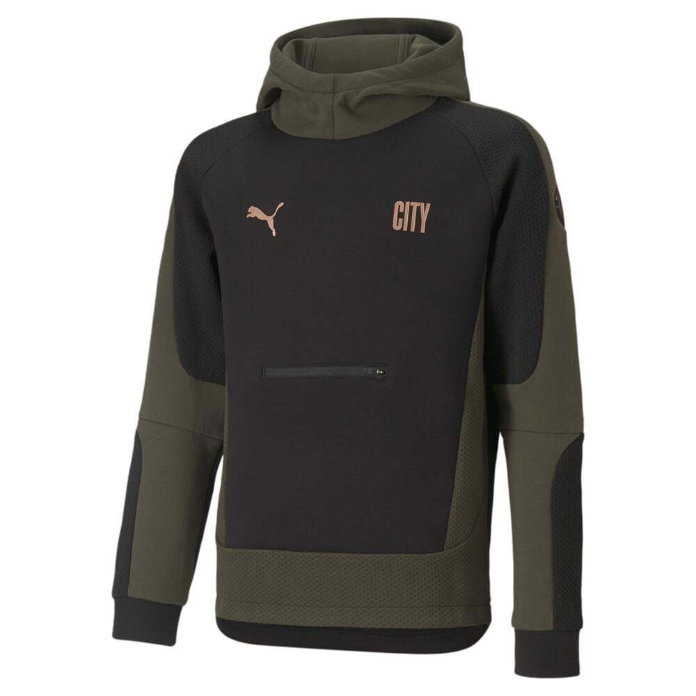 фото Детская толстовка man city evostripe youth football hoodie puma