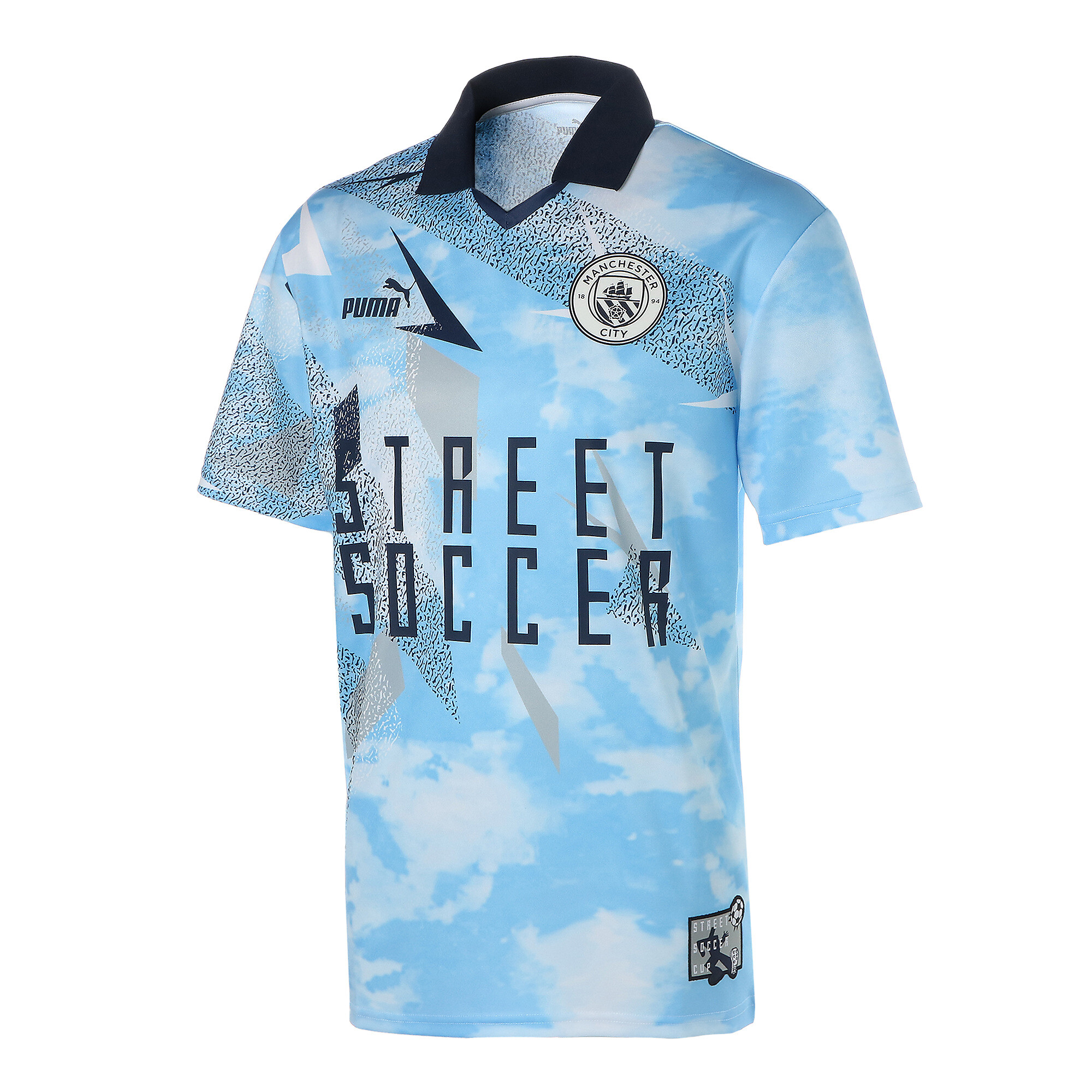 【プーマ公式通販】 プーマ マンチェスター シティー MCFC ストリート サッカー 半袖 Tシャツ メンズ Team Light Blue-Peacoat ｜PUMA.com