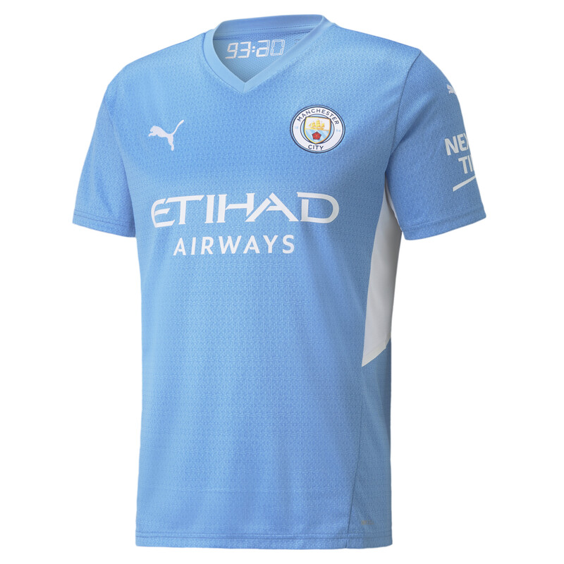 

Men's PUMA Manchester City Home Replica Jersey, White/black/blue